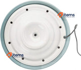 TRIXIE Drinking Fountain Vital Falls, Ceramic, 1.5 L/Ø 22 x 13 cm, Petrol/White