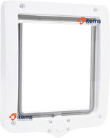TRIXIE Waterproof & Quiet Extra Large Cat Flap 4-Way Free-Wheel Door 24x28x2cm