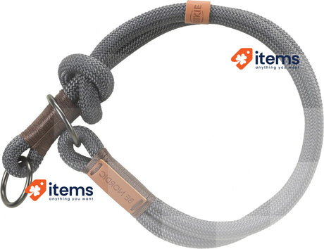 TRIXIE Be Nordic Choke, : 45 cm/Ø 8 Mm, Dark Grey/Brown, M, 0.065 kg