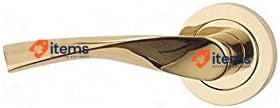 Nx Interior Door Handles Set Gold Aluminium 50mm 50 mm Passage Rosette D.50