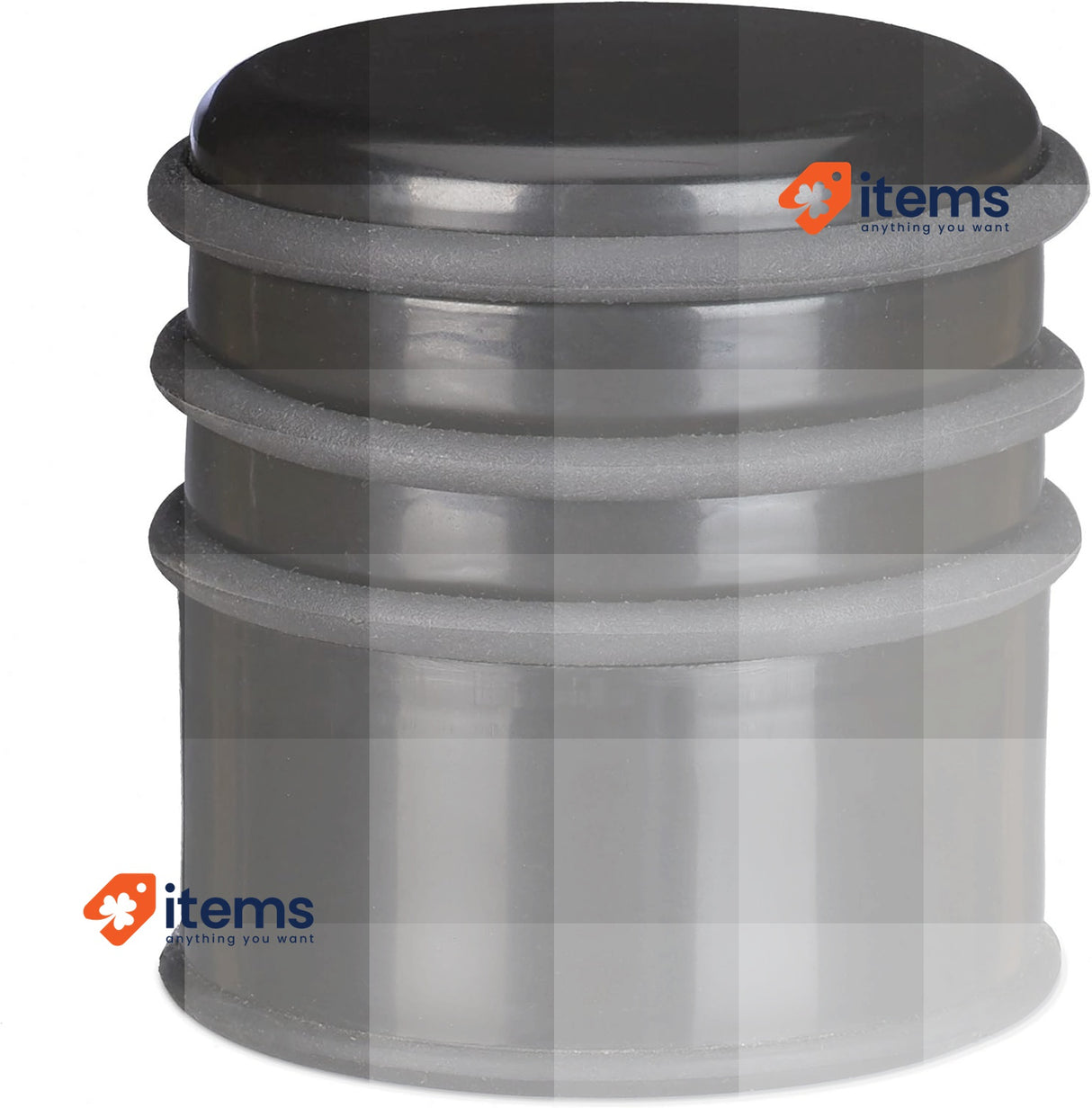 Relaxdays Floor Stop Heavy Bumper 7 cm Black Doors Windows Draft Protection 3