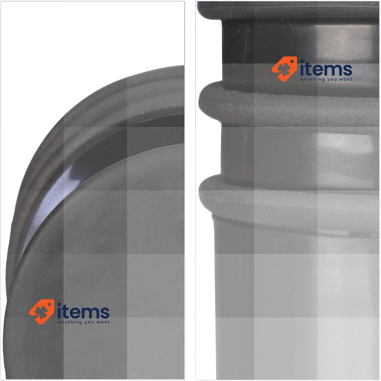 Relaxdays Floor Stop Heavy Bumper 7 cm Black Doors Windows Draft Protection 3