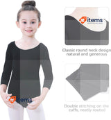 Soudittur Girls Ballet 3/4 Sleeve Short Gymnastics Leotards Costume 115 - 125 Cm