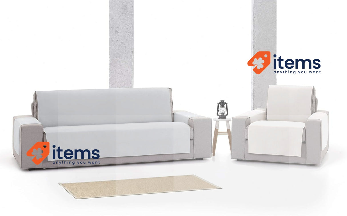 Eysa Levante Sofa Throw Cotton 190 cm Valid 210-250 cm White 00/white