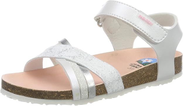 Pablosky Girl's 483800 Open Toe Sandals White 2.5 UK