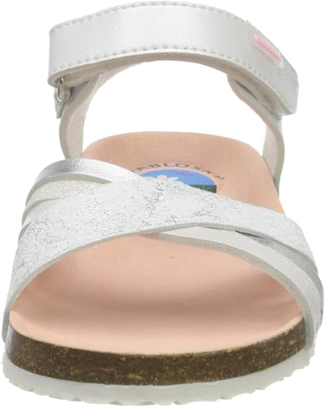 Pablosky Girl's 483800 Open Toe Sandals White 2.5 UK