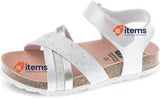 Pablosky Girl s 483800 Open Toe Sandals, White, Size UK 1 (EU 34) Pablosky Girls
