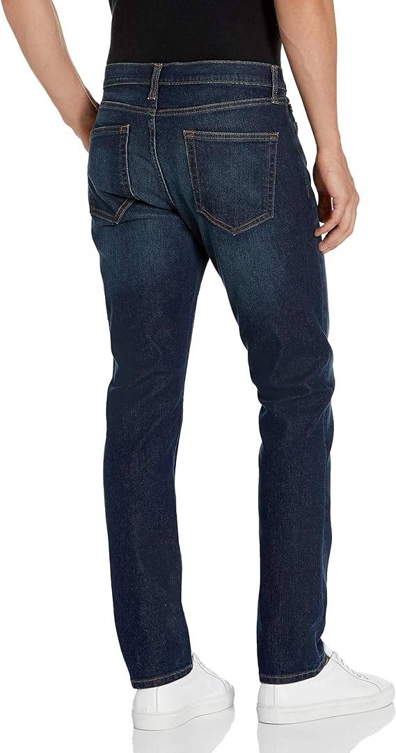 Amazon Essentials Men's Comfort Slim-Fit Jean Dark Blue Vintage 29W/28L