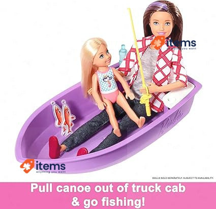 Barbie Camper Playset, 3-in-1 DreamCamper with Pool and 50 Accessories