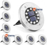 GIGALUMI Light 12 LED 8 pieces Floor lamp White Floor Stainless steel In-Ground