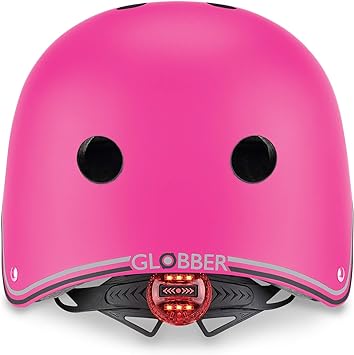 GLOBBER KIDS HELMET LIGHTS XS/S (48-53cm) - NEON PINK