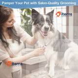 Gimars 4CR 6-in-1 Dog Grooming Scissors, Stainless Steel Dog Scissors Safety