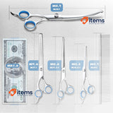 Gimars 4CR 6-in-1 Dog Grooming Scissors, Stainless Steel Dog Scissors Safety