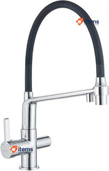 Grifema G4010-2 Dover, 3 Way Kitchen Tap For Filter Water Purifier Silver