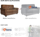 TIANSHU Armchair Slipcovers Gray Piece Sofa Covers Couch Pet 2 Piece Covers,Sofa
