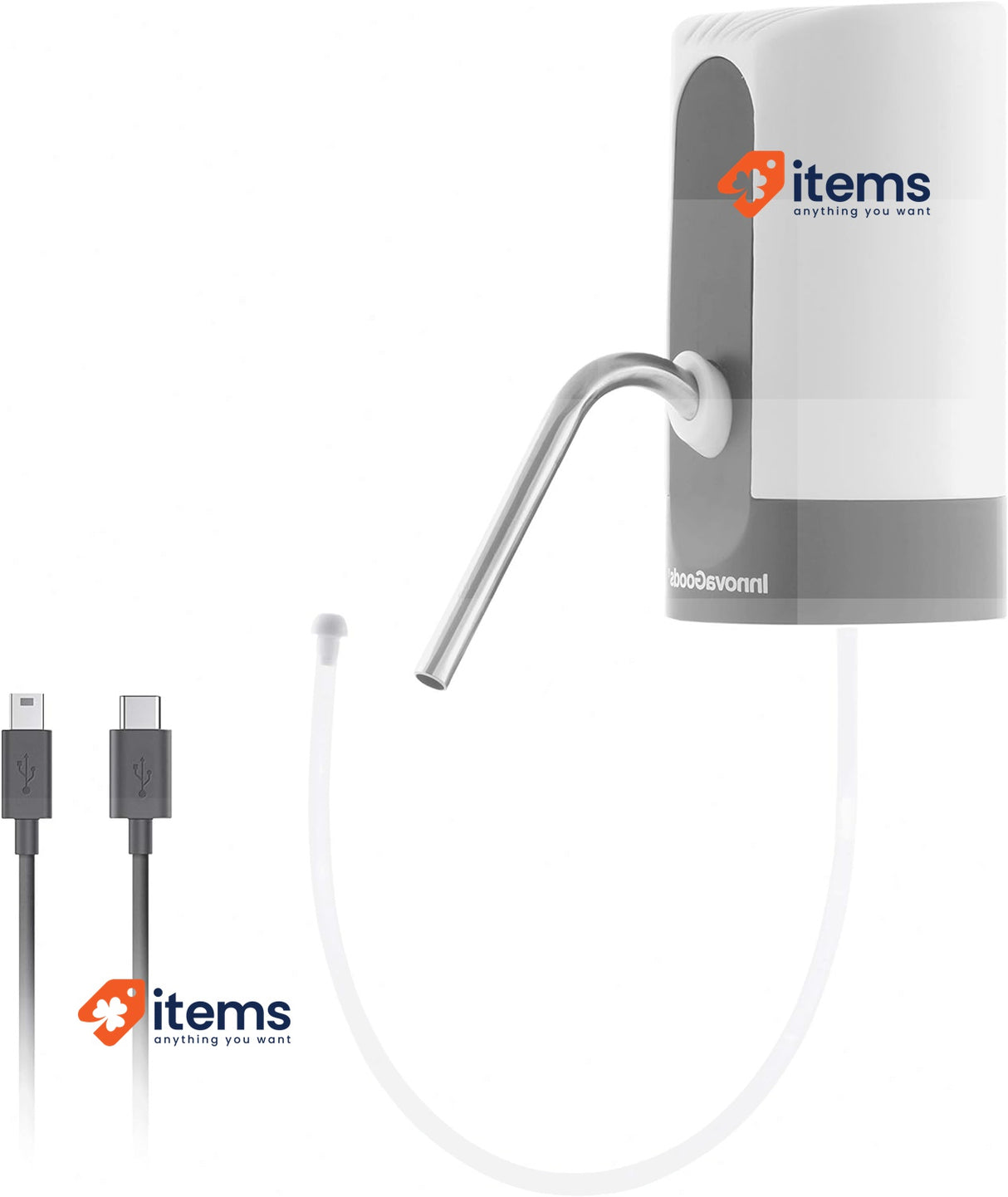 Innova Goods Rechargeable Water Dispenser Includes Bottle Adapter + USB adapter