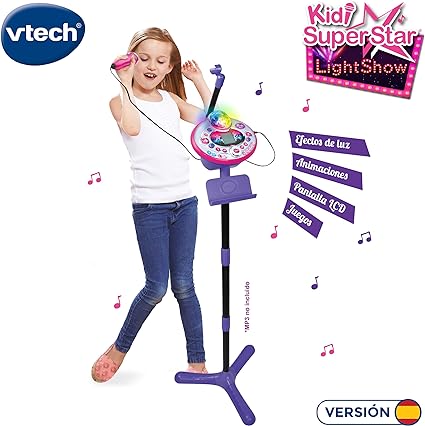 VTech Kidi SuperStar LightShow Interactive Electronic Karaoke Pink (80-165822)