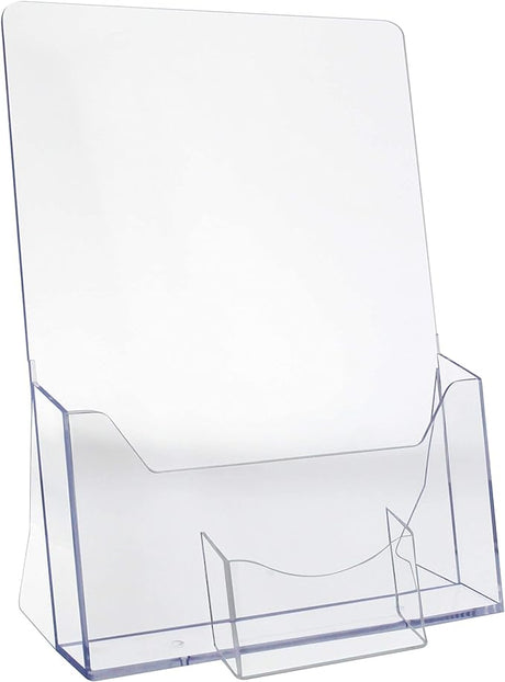 EUROPEL Brochure Holder With Business Card Compartment For A4 Size Literature,