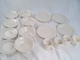 alpina Dinnerware Set For 4 Dinner Plates Bowls And Coffee Cups (2 Cups Broken)