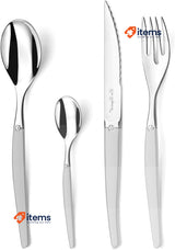 Lou Laguiole Vintage Jet 24 Piece Cutlery Set, 6 People Dishwasher Safe