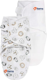 MEYCO Baby Animal/Uni Swaddle Sack 2-Pack, Newborn Essentials Babies 0-3 Months