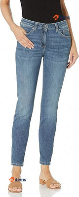 Amazon Essentials Women s Mid-Rise Jean, Size 38 Large Women's Curvy Skinny Wash