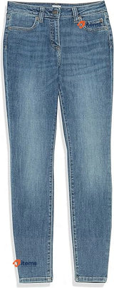 Amazon Essentials Women s Mid-Rise Jean, Size 38 Large Women's Curvy Skinny Wash