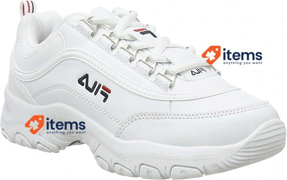 Fila Strada Low Kids Sneaker / Trainers, White, Size 10 UK Kids (28 EU)