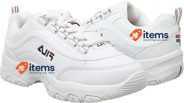 Fila Strada Low Kids Sneaker / Trainers, White, Size 10 UK Kids (28 EU)