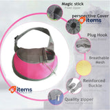 PETEMOO Pet Sling Carrier Bag with Adjustable Strap& Zipper Red-a