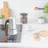 Bialetti - New Venus Induction, stainless steel espresso coffee maker 6 cups