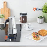 Bialetti New Venus of induction Bialetti New Silver Italian Coffee Maker Steel