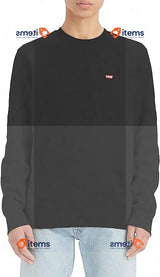 Levi's Men's Crew Sweatshirt Mineral Black Large