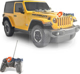 mondo Jeep R/C Toy Yellow mondo Motors, WRANGLER Model Scale 1:24 8 Speed 63615