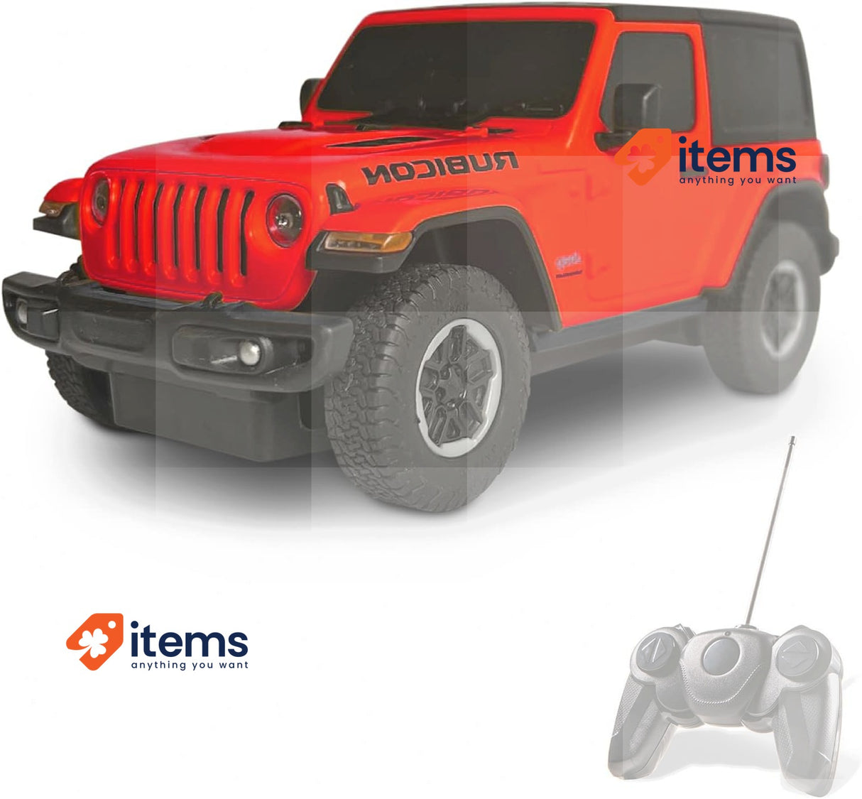 mondo Jeep R/C Toy Yellow mondo Motors, WRANGLER Model Scale 1:24 8 Speed 63615