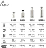 LAKEN Basic Stainless Steel Bottle with Steel Screw Cap 500ml Silver