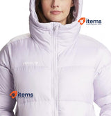 Columbia Women s Puffect Mid Hooded Jacket, Purple, Size M Columbia Women's