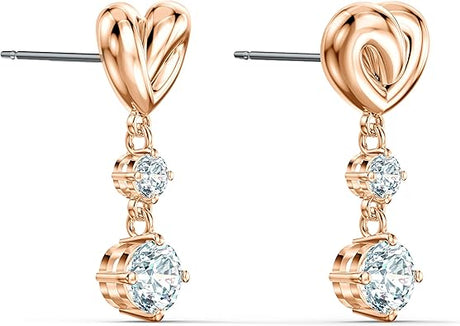 SWAROVSKI Lifelong Heart Necklace, Earrings Rose Gold & Rhodium Tone Finish