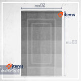NatureMark Pack of 2 Terry Towelling Bath Mats, 50x80cm, 100% Cotton, Gray 80 cm