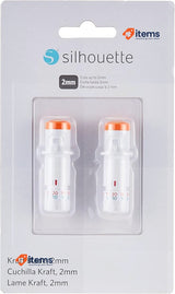 Silhouette Cameo Kraft Blade 2mm 2 Pack Works with Cameo4 Cameo3 Portrait