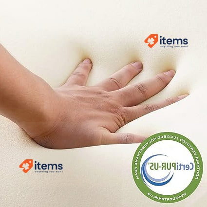 NOFFA Thin Memory Foam Pillow for Adults Kids 2.4” Slim Flat for Sleeping