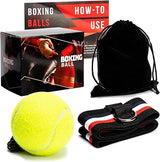 Loomiloo Reflex Box Ball with Headband Perfect Reflex Training for Home Black