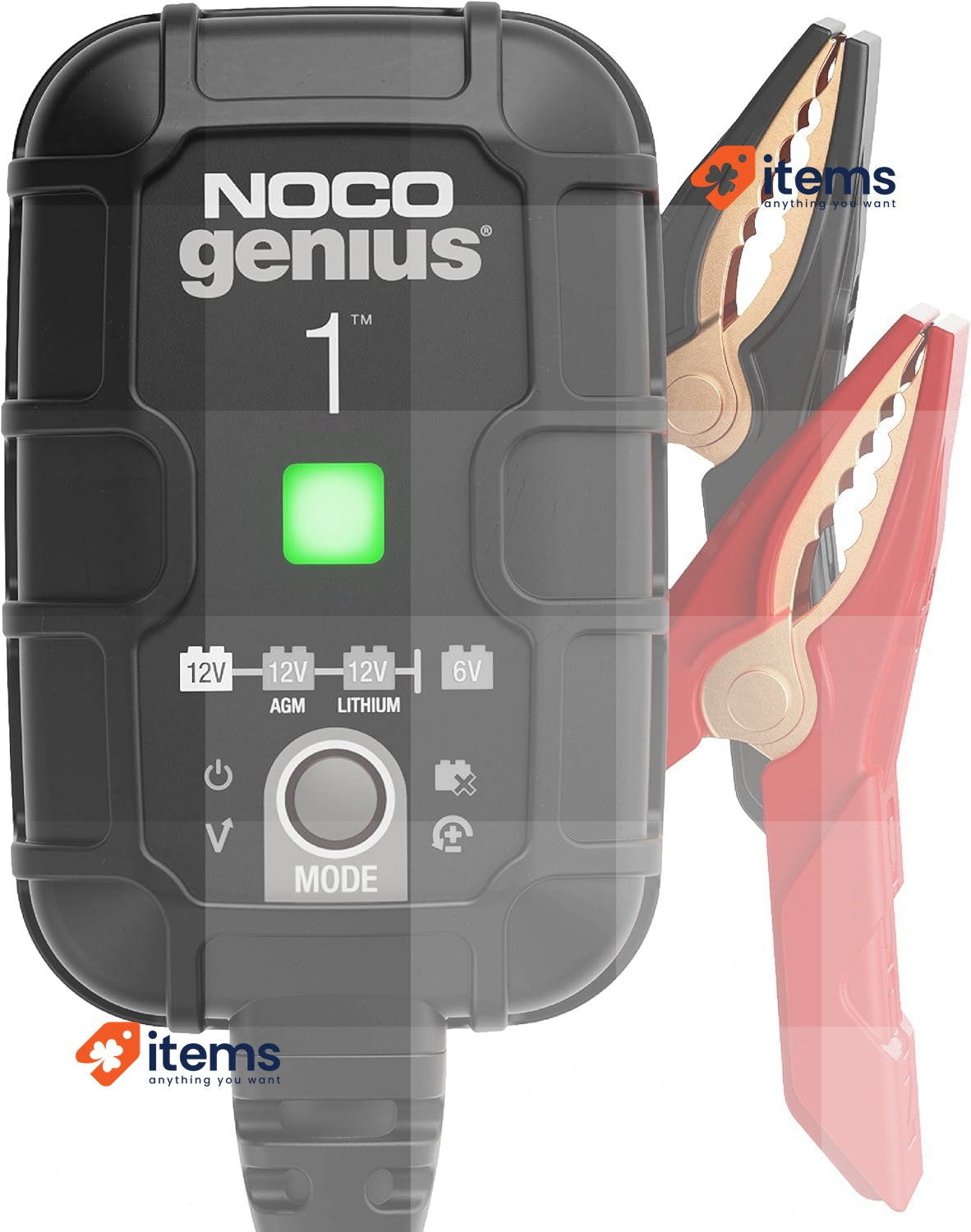 Noco Genius1 Fully Automatic Intelligent Charger with 1 A Charging Power