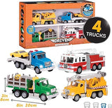 Driven by Battat – Construction Vehicles for Kids Set of 4 Age 3 Years +