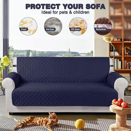 TAOCOCO Sofa Cover Dark Blue