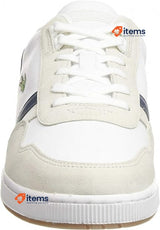 Lacoste Men s T-Clip 0120 3 Leather Sneaker White Navy Red, Size 9.5 UK (44 EU)