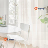 Deconovo Soild Eyelet Semi Transparent Super Soft Voile Curtain 175x140cm Beige