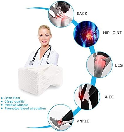 Omasi Knee Pillows, knee pillow for sleeping on side white