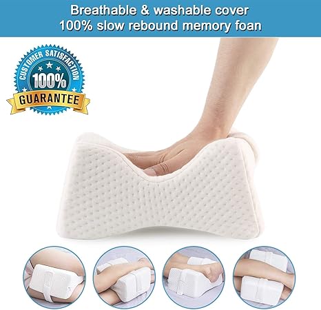 Omasi Knee Pillows, knee pillow for sleeping on side white