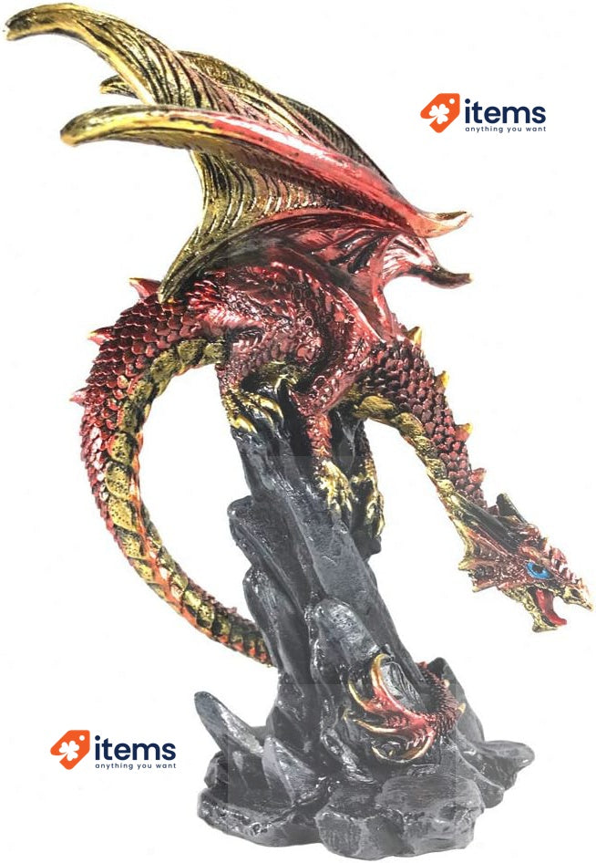 Nemesis Now U5070R0 Red Dragon Hear Me Roar Calling Figurine Polyresin One Size